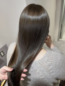 アントワープトーキョー(antwerp TOKYO) 30代40代大人オリーブグレージュ髪質改善酸性ストレート縮毛矯正