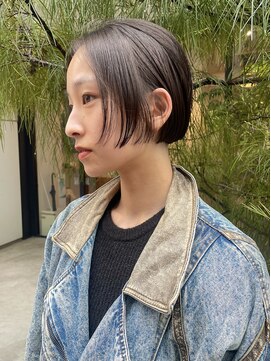 ノラギンザユー(NORA GINZA/U) ミニボブ顔まわりカットストレートボブ