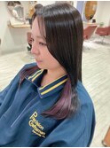 インナーピンクラベンダー×ダークグレージュ