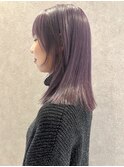 福井　大和田　ハイトーンカラー　パープルラベンダーカラー