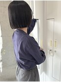 お洒落黒髪ボブ