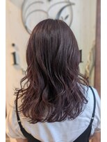 イコウヘアデザイン(icou hair design)&nbsp;シークレットハイライト×カシスピンク