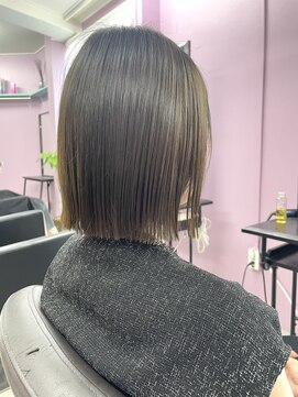 アヴァンス 難波店(AVANCE.) 毛先のプツッと感がカワイイ切りっぱなしボブ