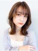 夏◎韓国くびれヘア×小顔レイヤーで透明感ミディ