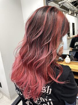 キリカ 中野(KIRIKA) レッドバレイヤージュ/ロングレイヤー