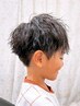キッズカット＋キッズパーマ　￥15400（フェード＋1100）パパママ同席可！