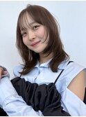 暖色ベージュミディアムレイヤー