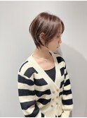 着物ヘア/ダークアッシュ/ミディアムレイヤーカット/銀座