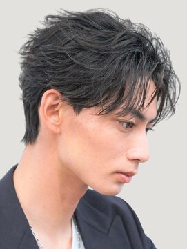 レタッチバイフィフス 大阪梅田(RETOUCH by fifth) 大阪梅田フェザーパーマニュアンスパーマセンターパートゆるめ◆