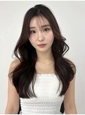 小顔レイヤー 韓国ロング くびれ巻き