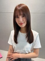 トリッカ 銀座(tricca)&nbsp;シースルーバング/ストレートヘア/艶髪ロング/韓国レイヤー