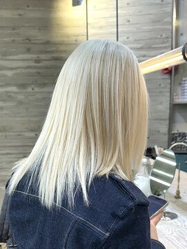 ヲタク(wotaku.) ホワイトブロンドホワイトブリーチハイトーンダブルブリーチ金髪