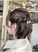 ショートボブで華やかハーフアップ♪【高円寺 未羽＊゜】