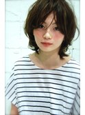 【HoLan】外人風とろみウエーブxアンニュイカールxグレージュ