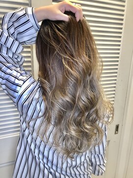 ヘアーワークス ヘルム 渋谷店(HAIR WORKS HELM) nansp☆milktea gradation☆