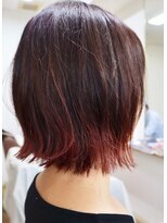 エルフゥ(Elle fou)&nbsp;ぱっつんボブ♪グラデーションカラー ♪