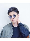 サイドパートショートレイヤーツーブロックワイルドアップバング
