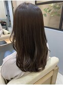 ツヤ感ダークグレーアッシュ♪レイヤーロング♪