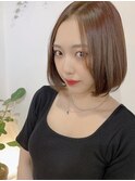 小顔効果♪かわいいミニボブヘア