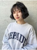 パーマ/ボブ/切りっぱなし/前髪パーマ/表参道/原宿/外国人風