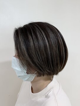 アズール 草加(azule) コントラストハイライト アッシュグレージュ