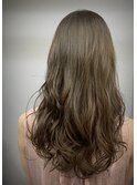 #ロング　パーマ風　イルミナグリージュカラー#