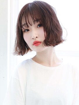 エステージ 鳳店(S-TAGE) 切りっぱなしふんわりパーマボブ
