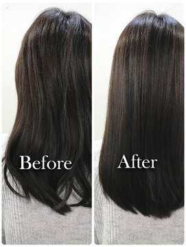 ヘアープロデュース ケー(HairProduceK) 20代30代40代ストレートアッシュベージュ髪質改善艶感カラー