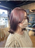 モーブピンクとくびれヘア