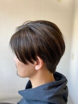 ソイクフ 四条大宮店(SOY-KUFU)&nbsp;MEN'S HAIR束感ショートアッシュブラックマッシュパーマ
