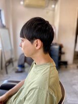 ソイクフ(SOY KUFU)&nbsp;MEN’S HAIR カルマパーマハイライトアッシュブラック