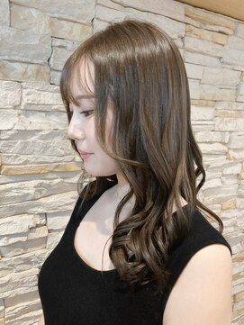 アロマヘアルーム 横浜店(AROMA hair room) ミルクティーシルキーベージュ透明感グレージュカラー小顔/横浜