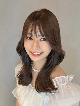 シー(See.) 韓国ヘアレイヤーカット顔周りカットブリーチなしダブルカラーA