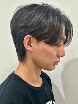 ニアウ 高崎店(Niau) メンズニュアンスパーマセンターパートナチュラル群馬高崎眉毛