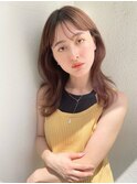 薄め前髪◎透明感ベージュ◎くびれレイヤー渋谷mutsuki