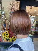 【浅井】ハイライト×オレンジボブ
