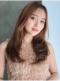 《Agu hair》華やか巻き軽レイヤー×numberA.アクアバームセラム