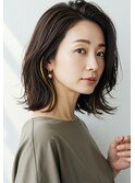30代40代50代かきあげスタイルイヤリングカラー髪質改善白髪染め