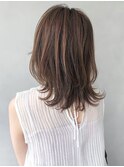 美髪ミニウルフシースルーバングレイヤーカット#292f0508