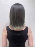 オリーブハイライト　ブリーチハイライト　外はねボブ渋谷UCHIDA