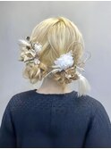 結婚式お呼ばれヘア◆ツインヘアツインアレンジ編み込み浴衣夏
