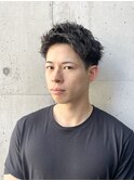 スパイキーショート×ツイストパーマ