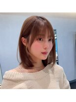 アビーファイブ(ABBEY 5)&nbsp;大人ボブ銀座レイヤーカット有楽町ミディアムボブベージュ