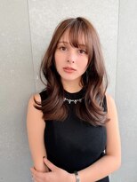 シーシンジュク 新宿南口(Sea shinjuku)&nbsp;ココアベージュ×レイヤー[小顔/黒髪/オリーブグレー]