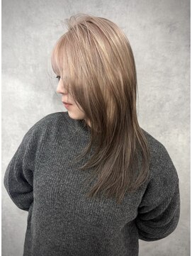 いろあそび 八王子 【ルーツカラー】ホワイトベージュ×ブラウン