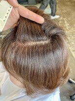 シャワ(CHAWA)&nbsp;ショートカット白髪ぼかし30代40代50代60代70代