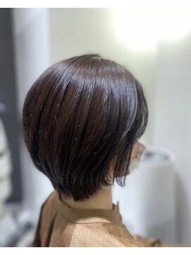 ルルディ バイ アフロディーテ銀座(luludi by APHRODITE) ピンクベージュ/アンブレラカラー/クールショート/前髪/銀座