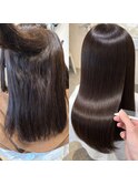 【満足度95%の縮毛矯正】地毛風ストレート美髪矯正