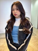 ヘアーアイストゥーレ(HAIR ICI TRE)&nbsp;ベージュカラー　ブリーチなし　2WAYバング　フェミニンロング