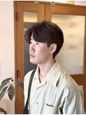 センターパート/ニュアンスパーマ/メンズカット